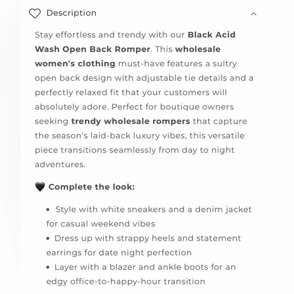 Lulus Black Acid Wash Open Back Tie Detail Short Sleeve Romper New - Picture 7 of 11